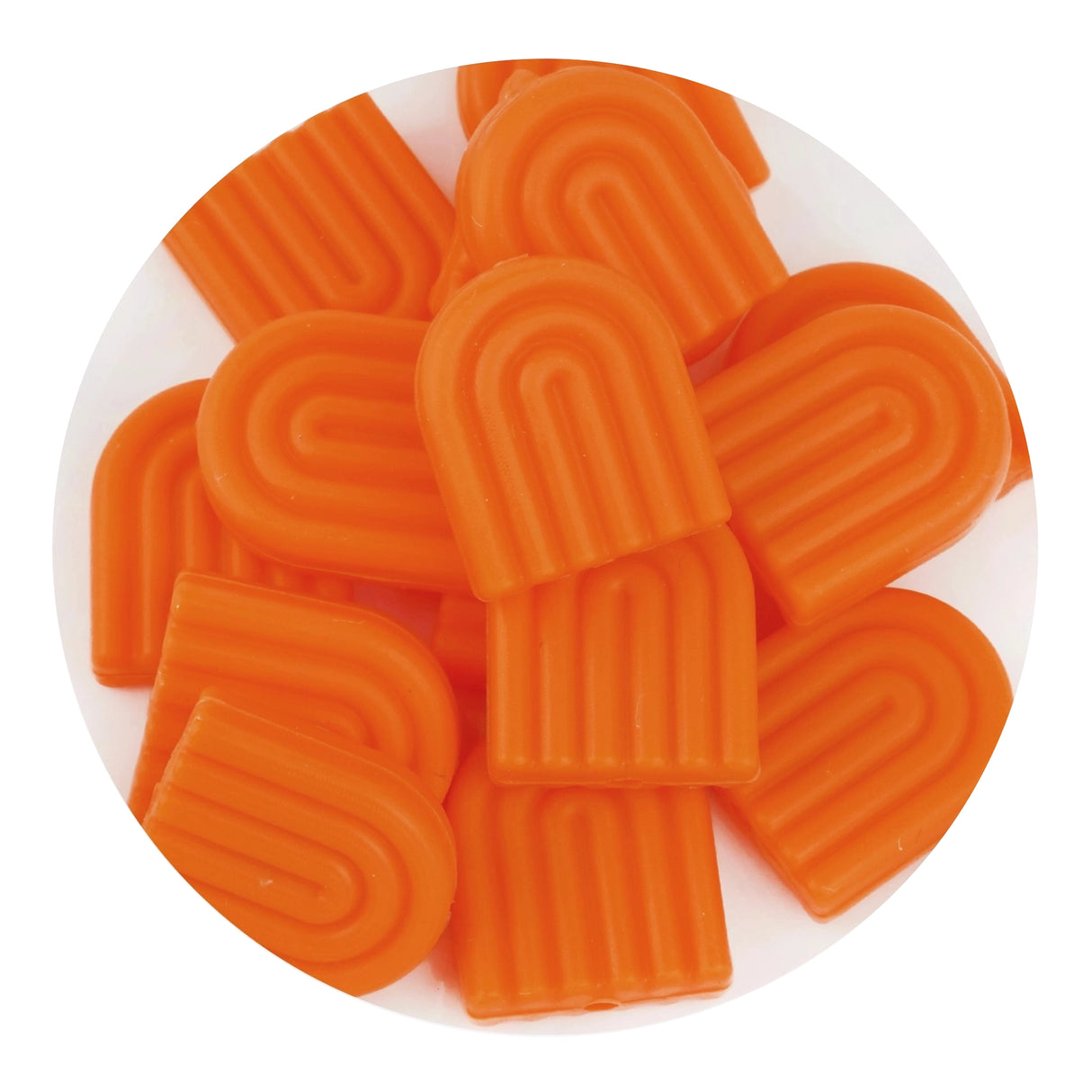 Silicone Focal Bead Arch - Orange