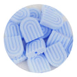 silicone focal bead arch pastel blue