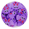 silicone focal bead bat purple