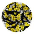 silicone focal bead butterfly yellow