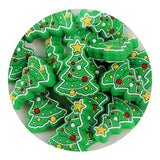 Silicone Focal Bead Christmas Tree - Green