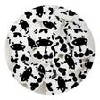 silicone focal bead cow black