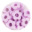 silicone focal bead flower lilac