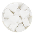 silicone focal bead heart white