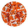 silicone focal bead tiger orange