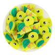 silicone focal bead turtle chartreuse
