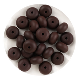 Silicone Bead Abacus Disc - Chocolate