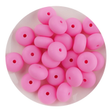Silicone Bead Abacus Disc - Pink