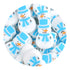 Master Maker Crafts -  Silicone Focal Bead - Snowman Blue (5 Beads) | Master Maker Crafts - Wholesale Craft Supplies - Fast Shipping from Ohio DIY Craft Warehouse