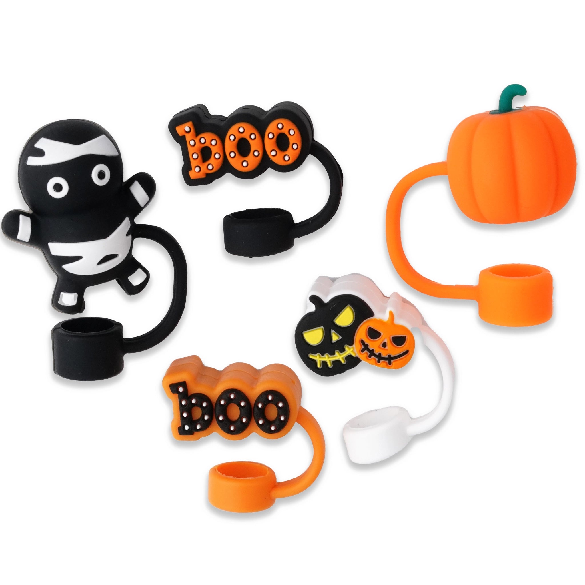 Master Maker Crafts -  Silicone Straw Topper - Assorted Spooky Halloween (5 Toppers) | Master Maker Crafts - Wholesale Craft Supplies - Fast Shipping from Ohio DIY Craft Warehouse
