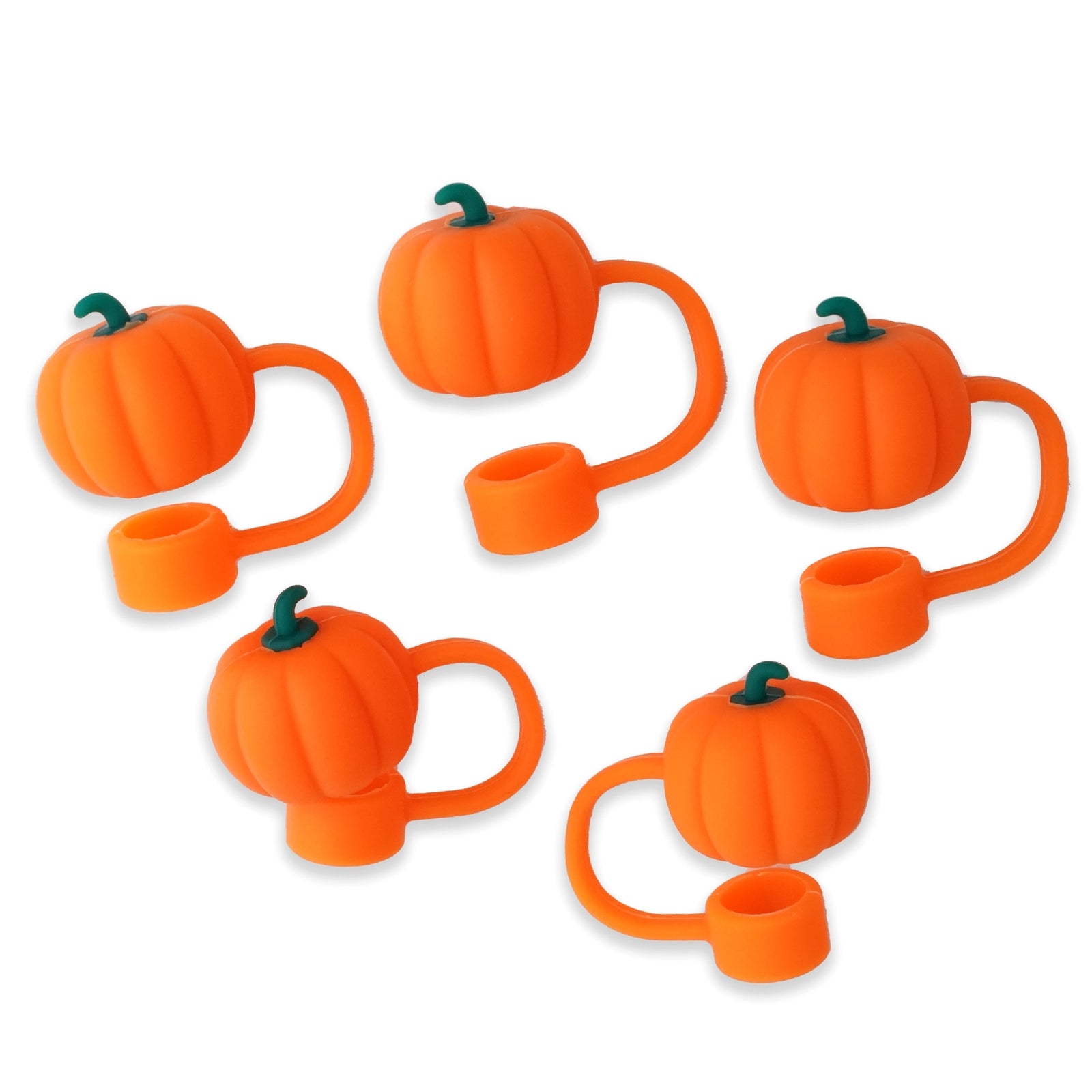 Master Maker Crafts -  Silicone Straw Topper - Pumpkin (5 Toppers) | Master Maker Crafts - Wholesale Craft Supplies - Fast Shipping from Ohio