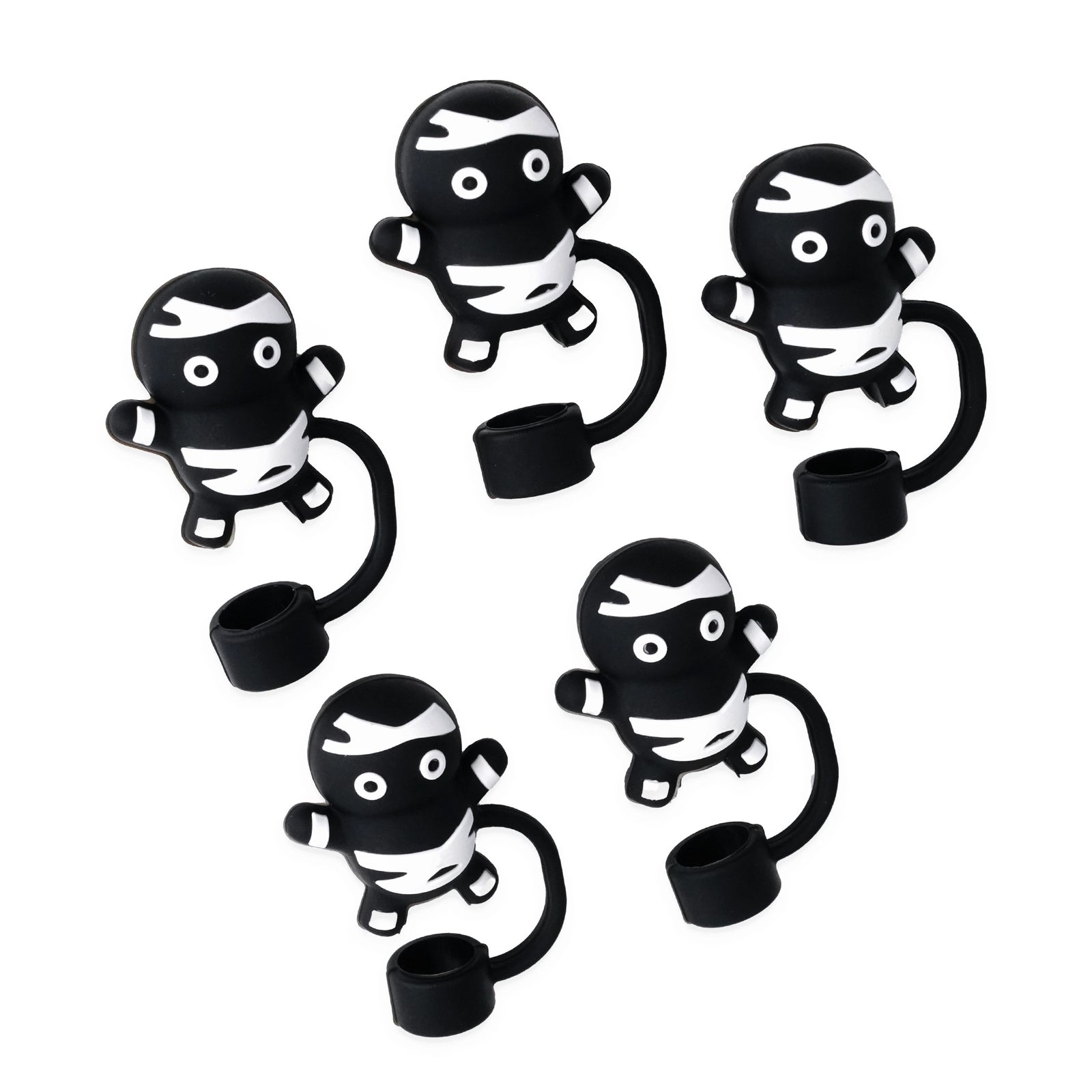 Master Maker Crafts -  Silicone Straw Topper - Spooky Skeleton (5 Toppers) | Master Maker Crafts - Wholesale Craft Supplies - Fast Shipping from Ohio