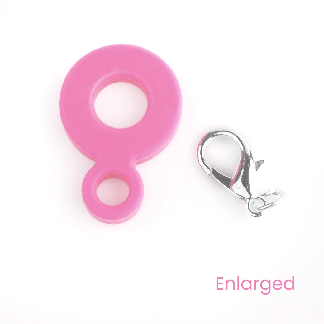 Master Maker Crafts -  Straw Charm Base - Pink (5 per Bag) | Master Maker Crafts - Wholesale Craft Supplies - Fast Shipping from Ohio