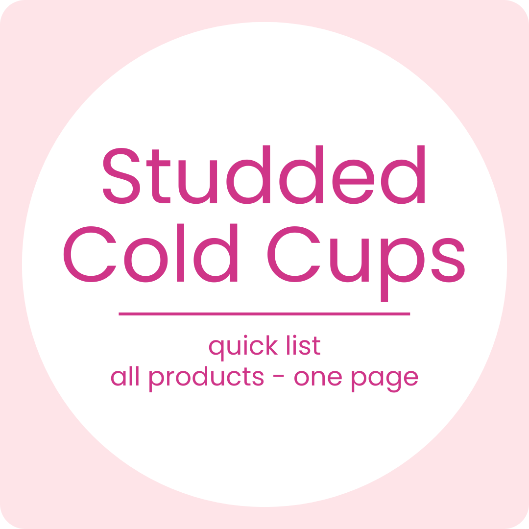 24 oz Tall Studded Cold Cups DIY Craft Warehouse