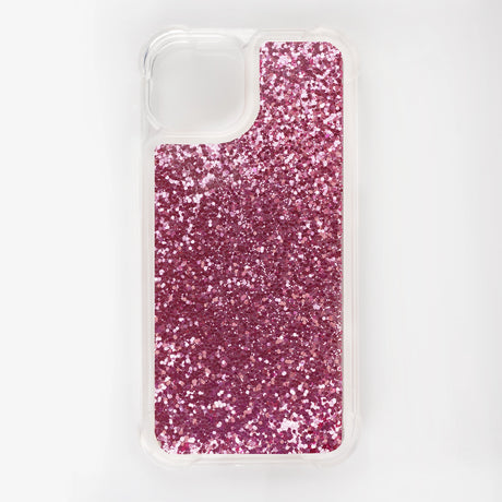 Phone Case Liquid Glitter Shock Proof - Pink