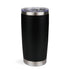 Black stainless steel tumbler with clear lid, Master Maker Crafts wholesale craft supplies Ohio DIY Craft Warehouse