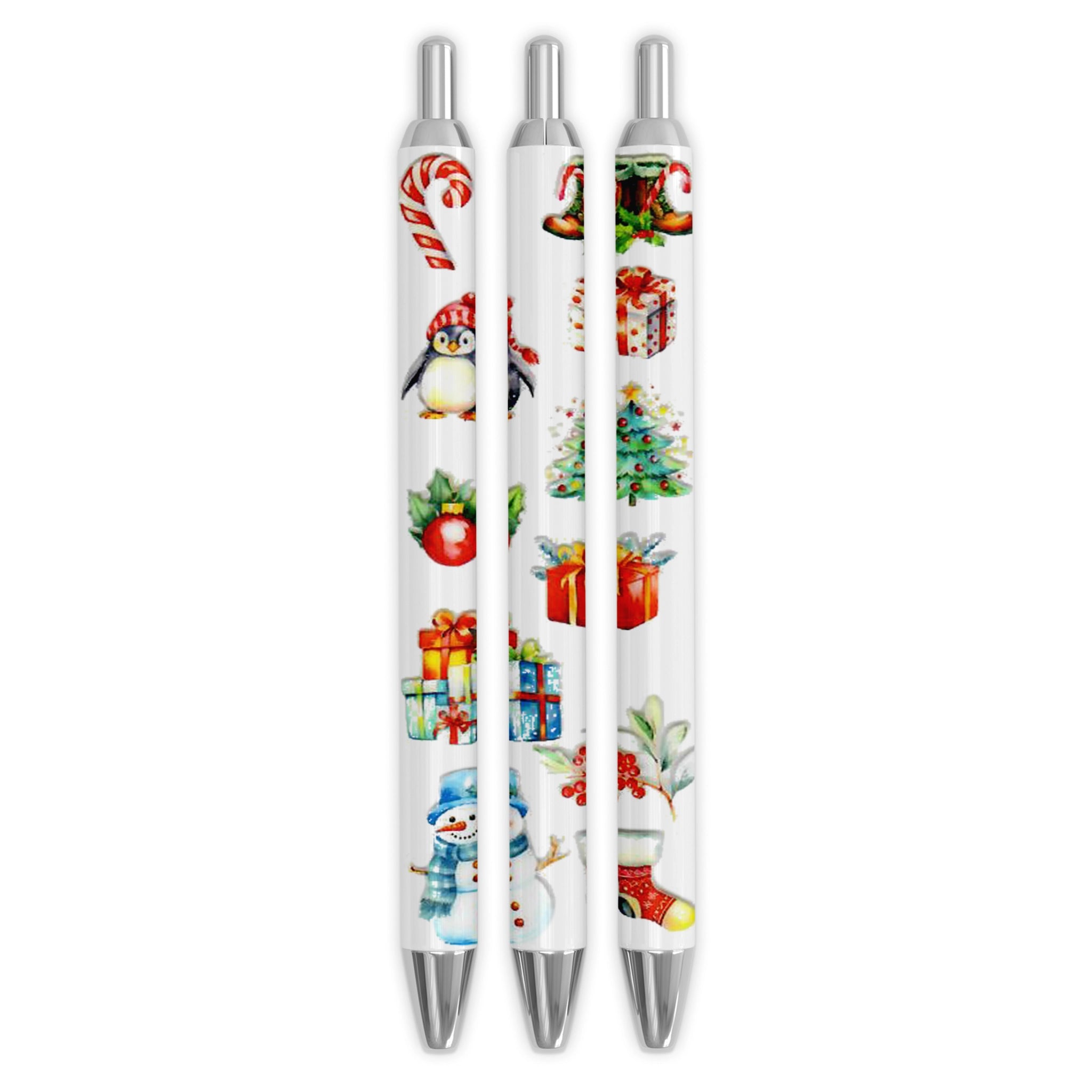 Master Maker Crafts -  UV DTF Pen Wrap Only - Jolly & Joyful 5 Decals 4.25" x 1.25" (Pen NOT Inclued) | Master Maker Crafts - Wholesale Craft Supplies - Fast Shipping from Ohio DIY Craft Warehouse