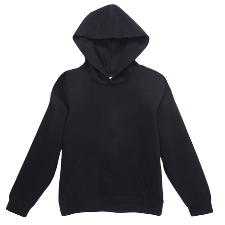 urban pull over hoodie long sleeve black