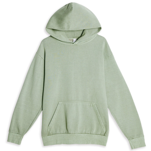 urban pull over hoodie long sleeve oil green