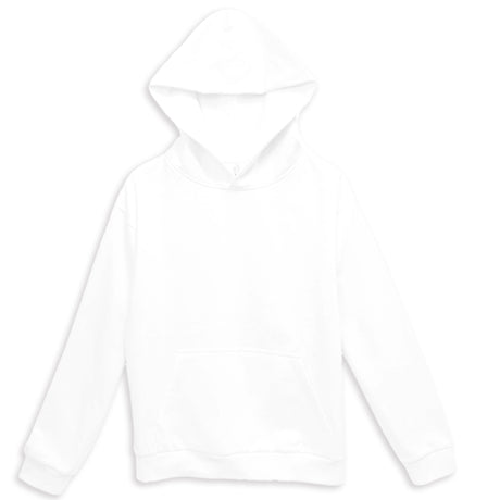 urban pull over hoodie long sleeve white