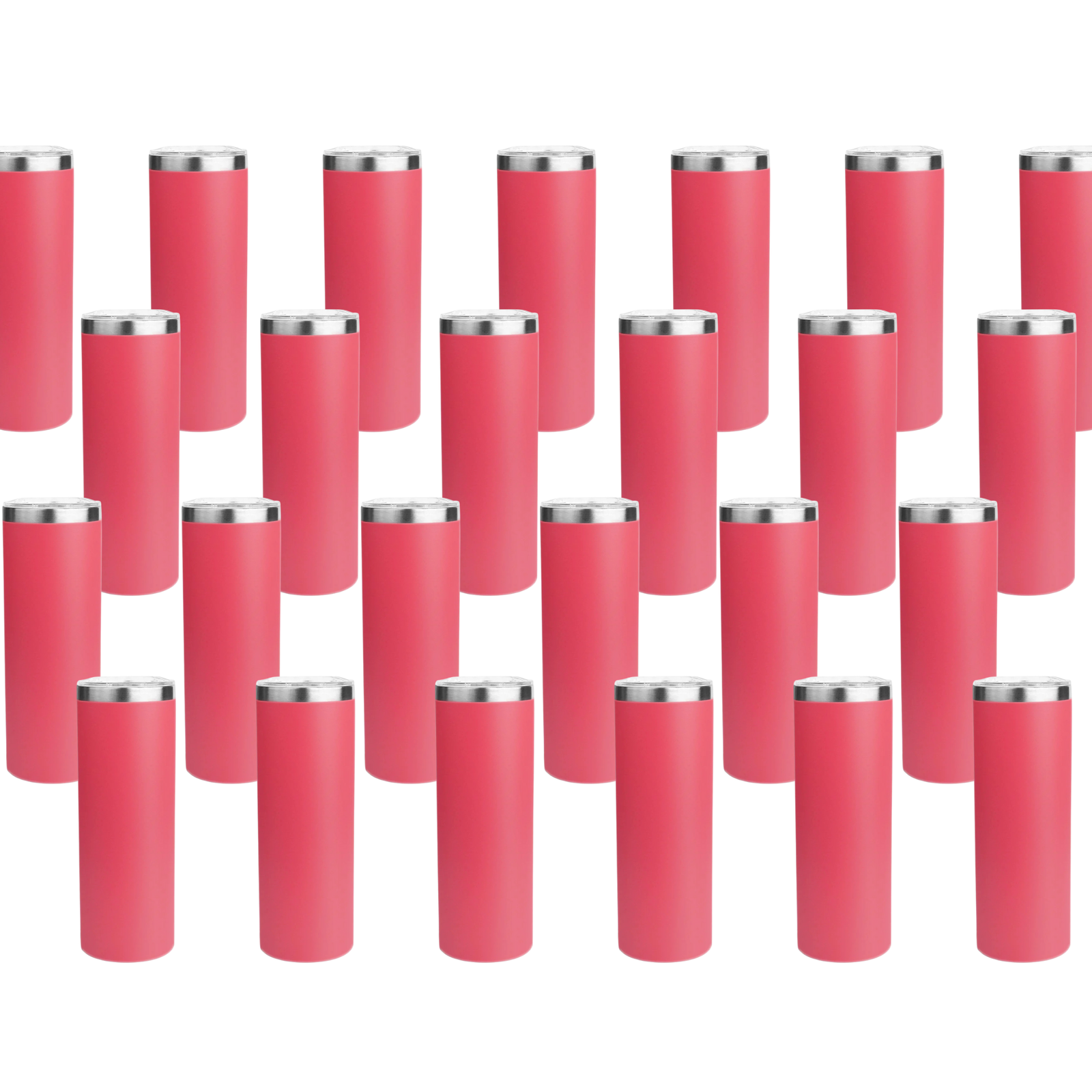 Master Maker Crafts -  20 oz Tall Skinny Tumbler - Watermelon Pink (25 Piece CASE) | Master Maker Crafts - Wholesale Craft Supplies - Fast Shipping from Ohio