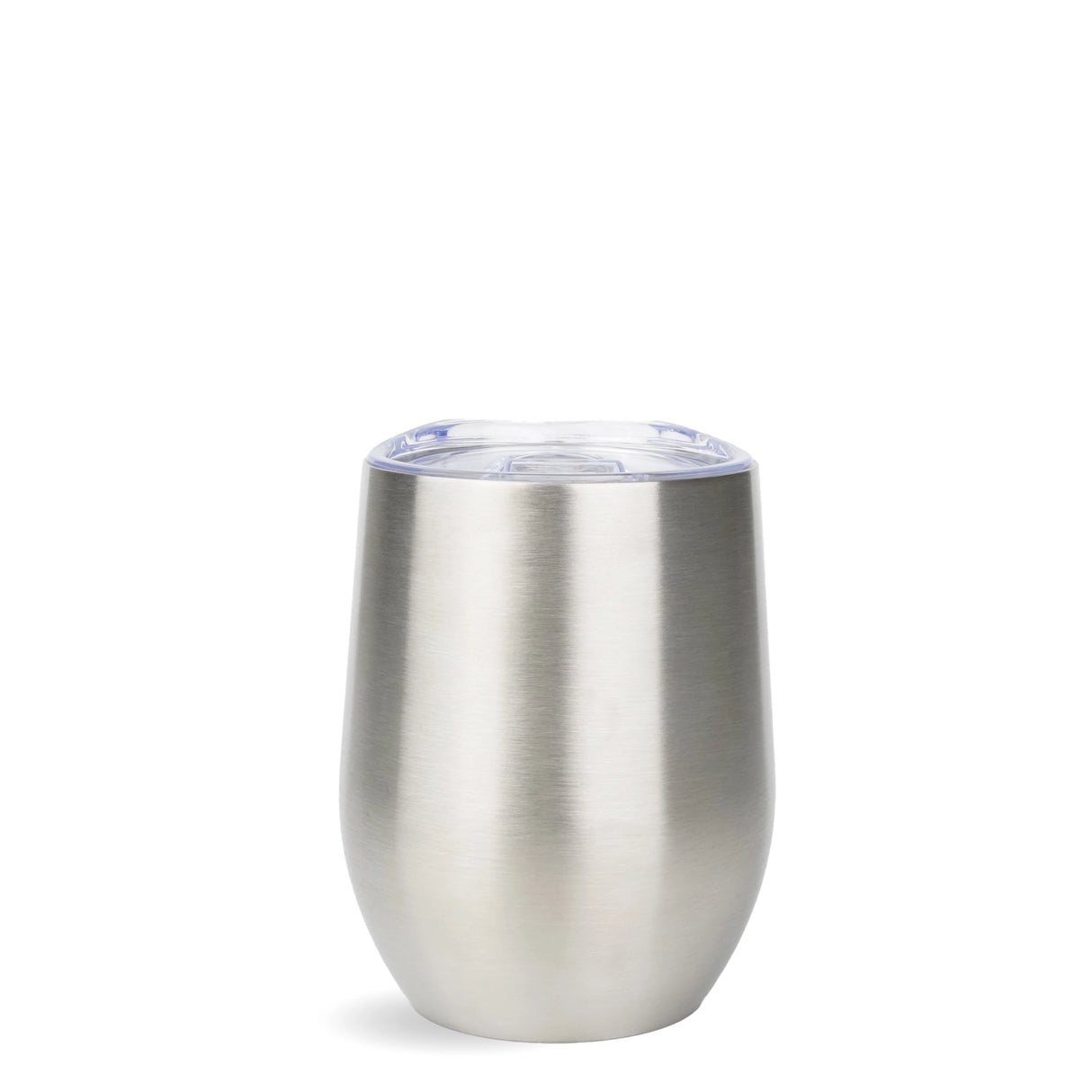 Wine Cup Tumbler Brushed Metallic - Silver