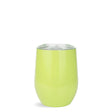 rounded wine cup tumbler light yellow