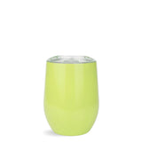 rounded wine cup tumbler light yellow