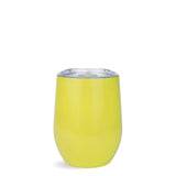 rounded wine cup tumbler yellow