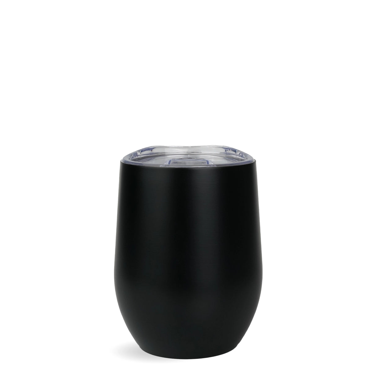 rounded wine cup tumbler matte black