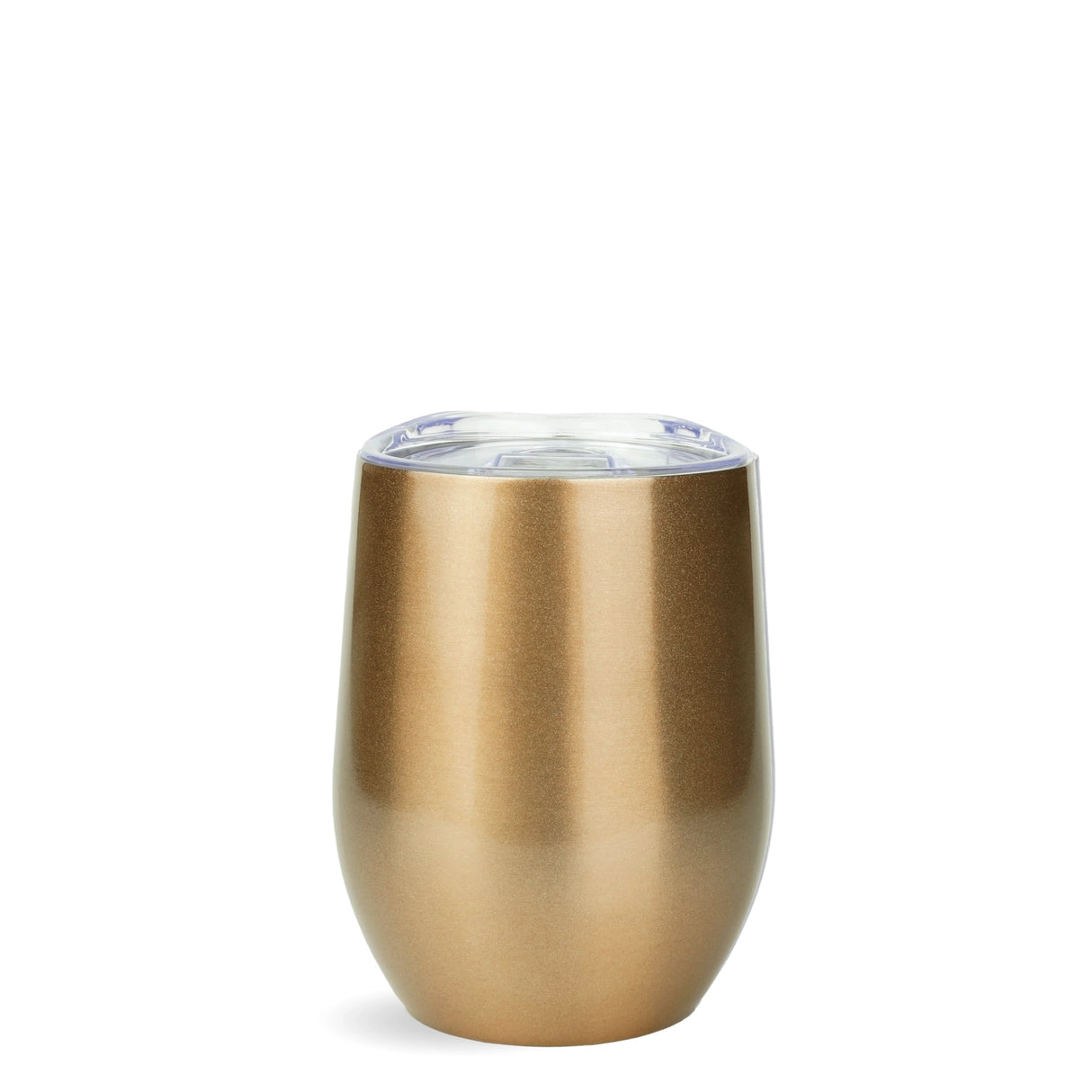 wine cup tumbler polished metallic gold