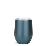 Wine Cup Tumbler Satin Metallic - Dusted Blue