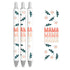 Master Maker Crafts -  UV DTF Pen Wrap Only - Mama Flowers & Leaves 5 Decals 4.25" x 1.25" (Pen NOT Inclued) | Master Maker Crafts - Wholesale Craft Supplies - Fast Shipping from Ohio DIY Craft Warehouse