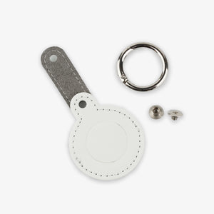 key chain air tag holder round shape