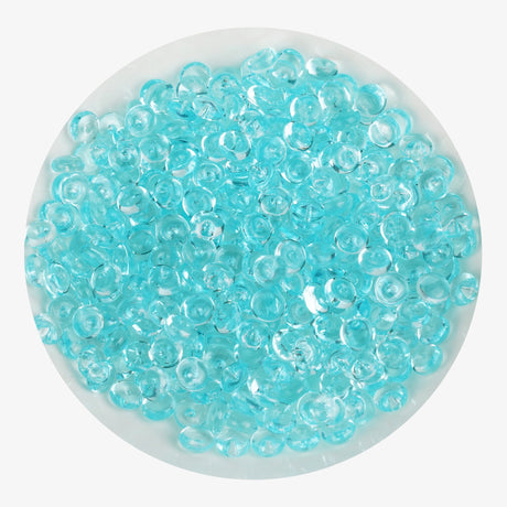 Fish Bowl Beads - Blue Gray