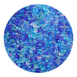 mini bubble beads glass blue opal