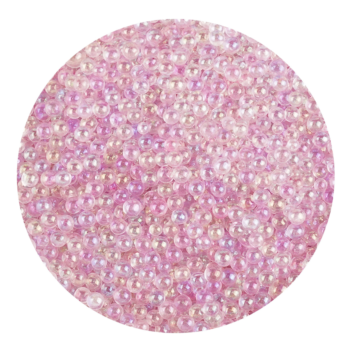 Mini Bubble Beads Glass - Light Pink