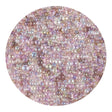 mini bubble beads glass light pink opal