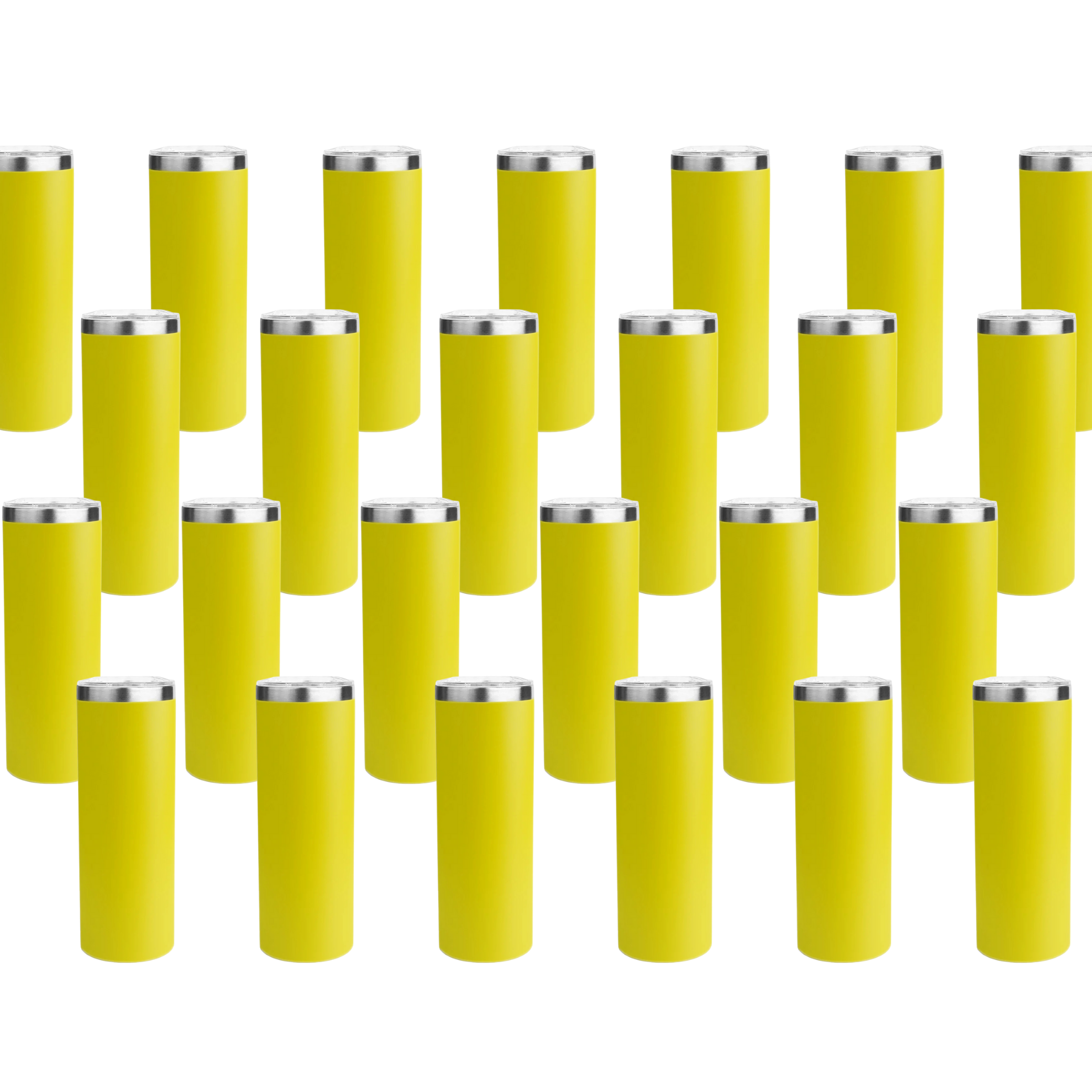 Master Maker Crafts -  20 oz Tall Skinny Tumbler - Yellow (25 Piece CASE) | Master Maker Crafts - Wholesale Craft Supplies - Fast Shipping from Ohio DIY Craft Warehouse