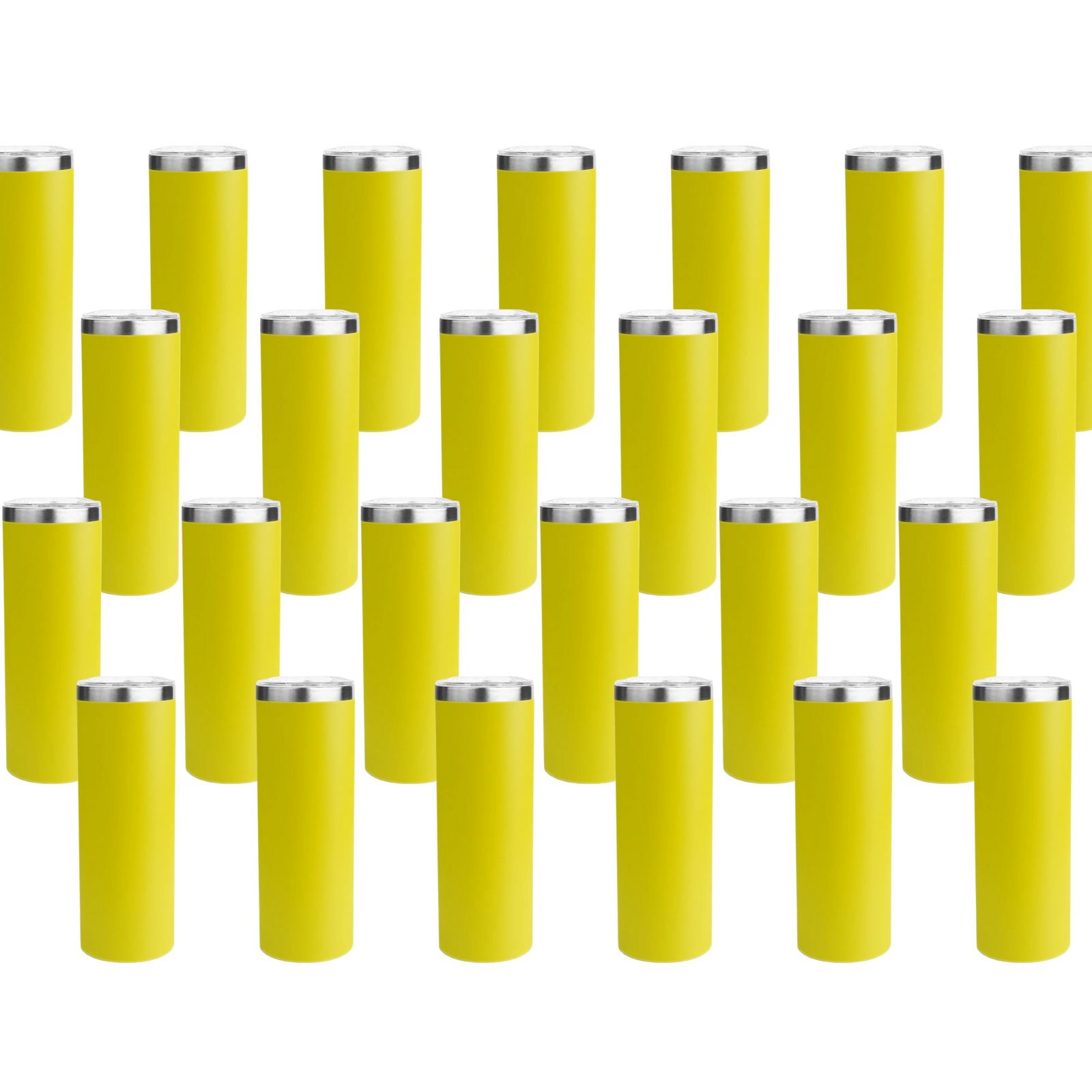 Master Maker Crafts -  20 oz Tall Skinny Tumbler - Yellow (25 Piece CASE) | Master Maker Crafts - Wholesale Craft Supplies - Fast Shipping from Ohio