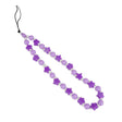 phone charm stars and beads purple