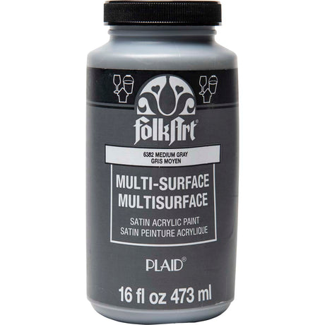 multi surface acrylic paint medium gray