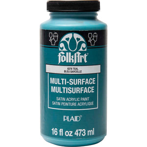 multi surface acrylic paint teal