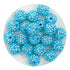 Acrylic Round String Bubblegum Bling Beads - Blue - DIY Craft Warehouse