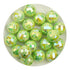 Acrylic Round String Disco Bling Beads - Green - DIY Craft Warehouse