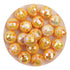 Acrylic Round String Disco Bling Beads - Orange - DIY Craft Warehouse