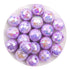 Acrylic Round String Disco Bling Beads - Purple - DIY Craft Warehouse