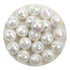 Acrylic Round String Disco Bling Beads - White - DIY Craft Warehouse