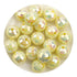 Acrylic Round String Disco Bling Beads - Yellow - DIY Craft Warehouse