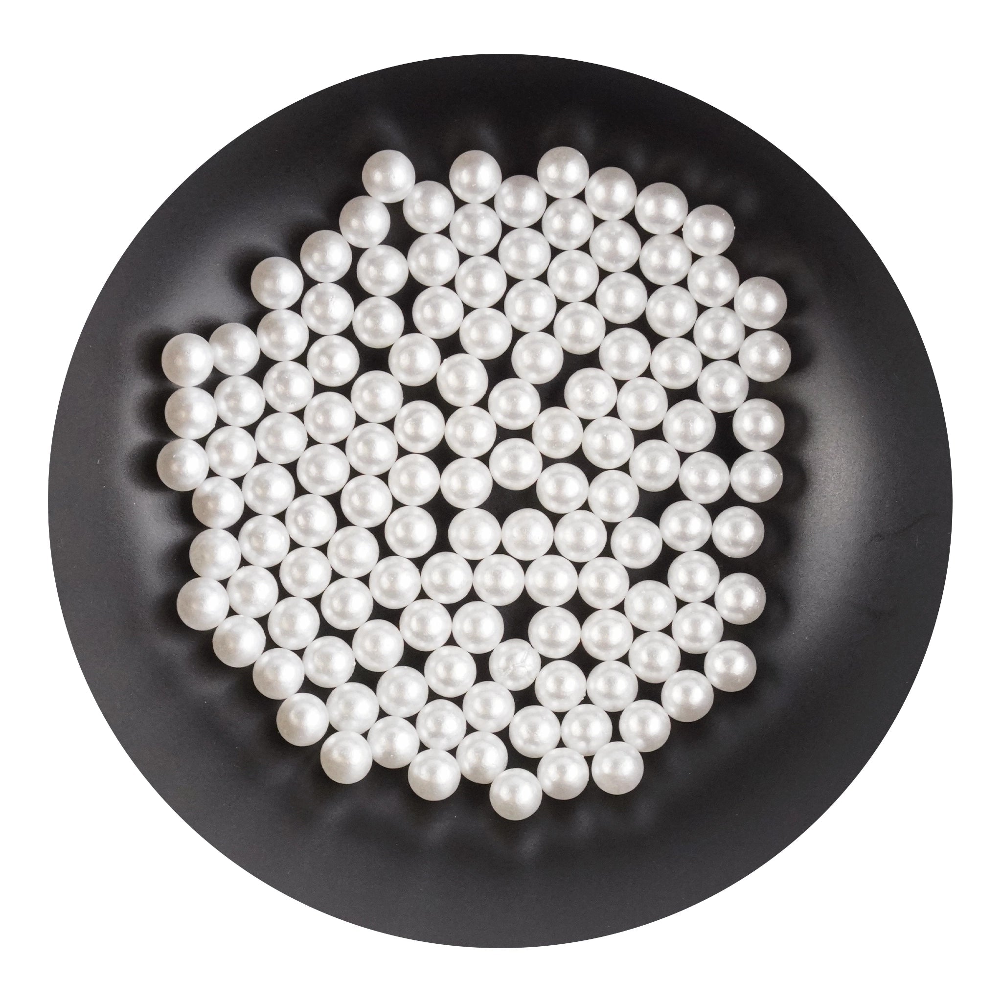 Acrylic Solid Beads - White - DIY Craft Warehouse